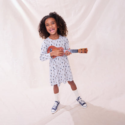 Playground Long Sleeve Dress - Tiny Vintage Guitars