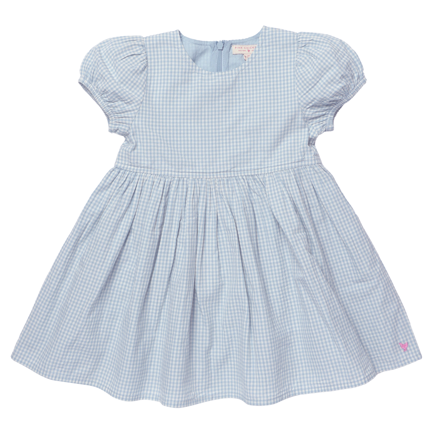 Girls Breyton Dress - Light Blue Gingham