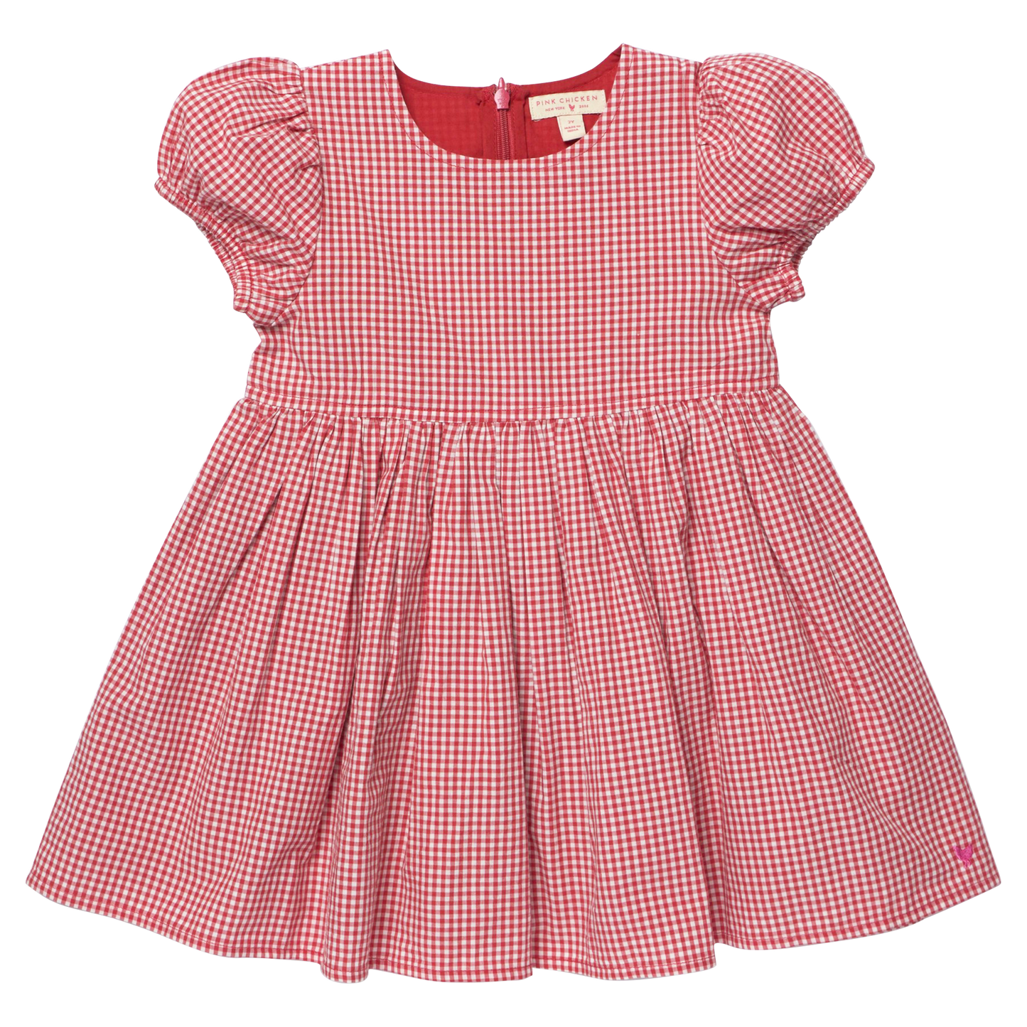 Girls Breyton Dress - Red Gingham
