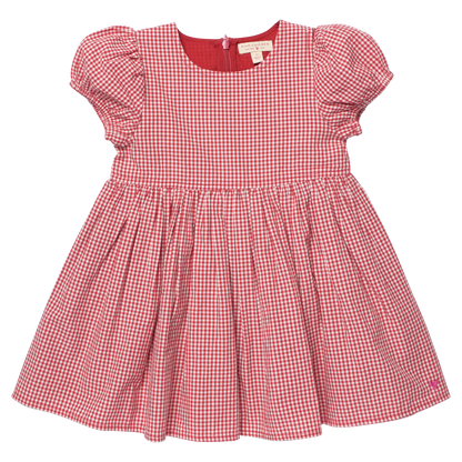 Girls Breyton Dress - Red Gingham