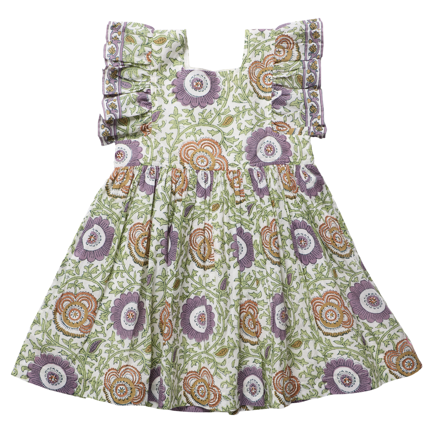 Girls Elsie Dress - Lilac Lisbon Floral