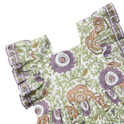 Girls Elsie Dress - Lilac Lisbon Floral