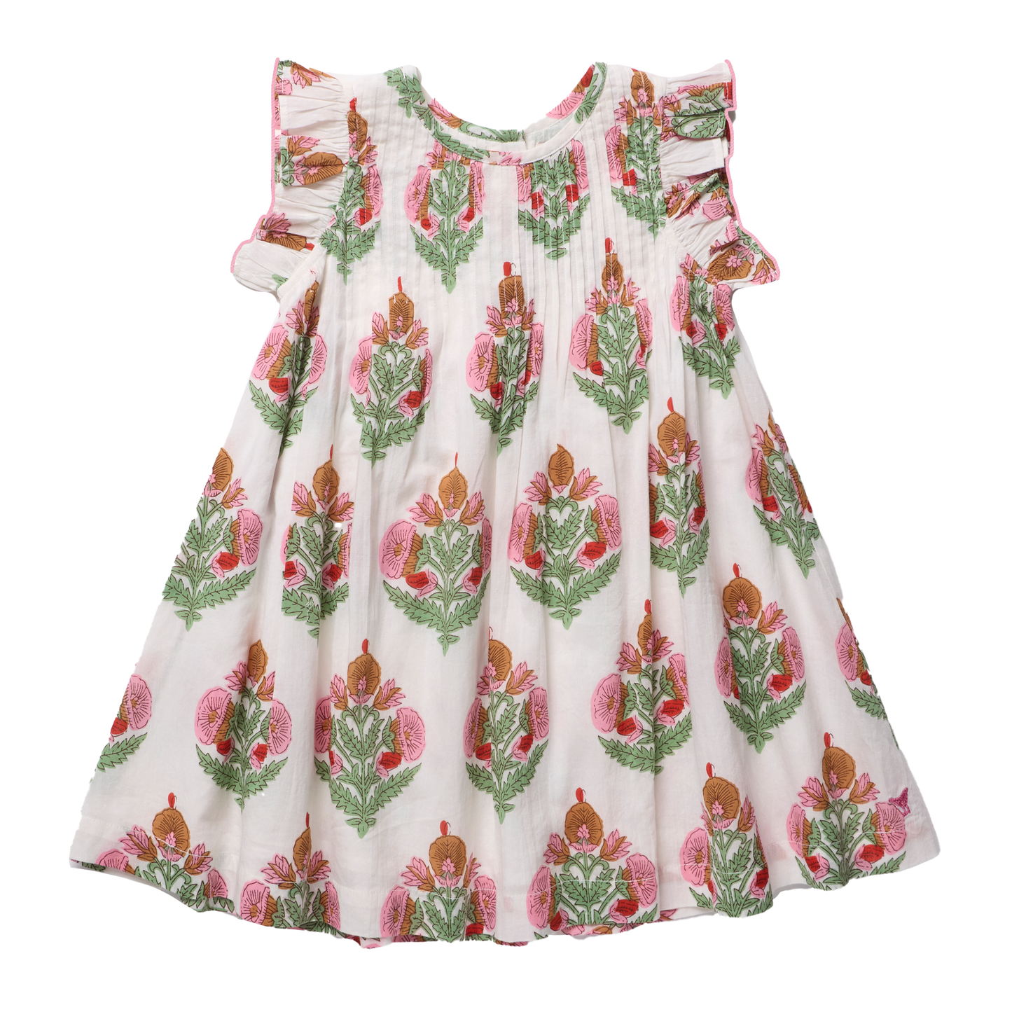 Girls Jaipur Dress - Pink Bellflower