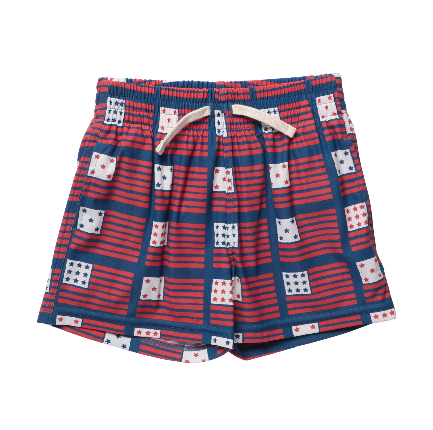 Baby Boys Swim Trunk - Navy Flag