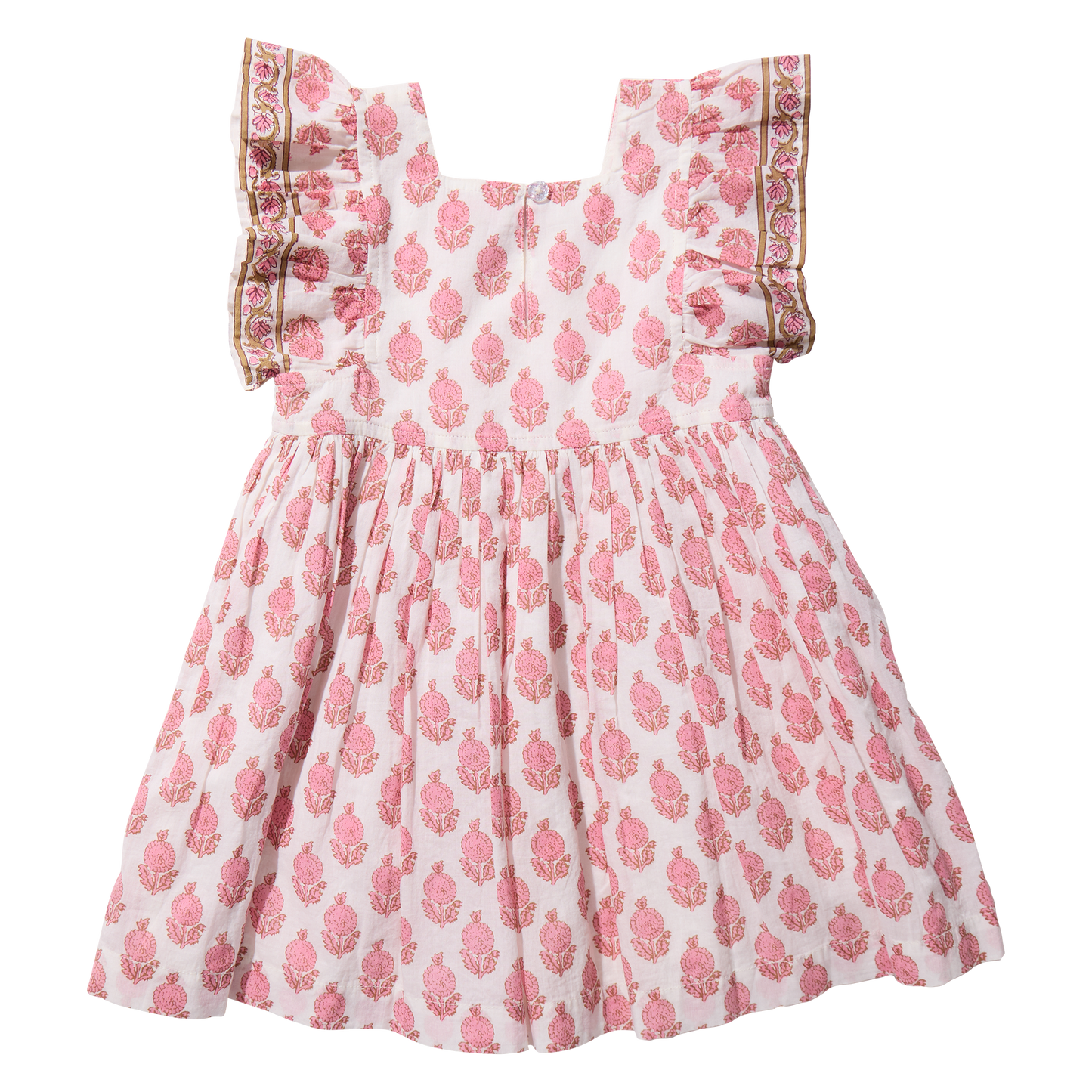 Girls Elsie Dress - Pink Dahlia Floral