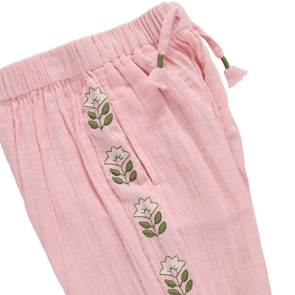 Girls Kiran Pant - Carol Blush