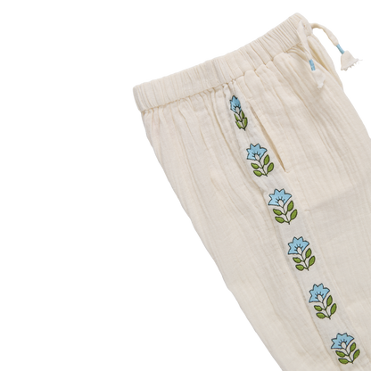 Girls Kiran Pant - Antique White