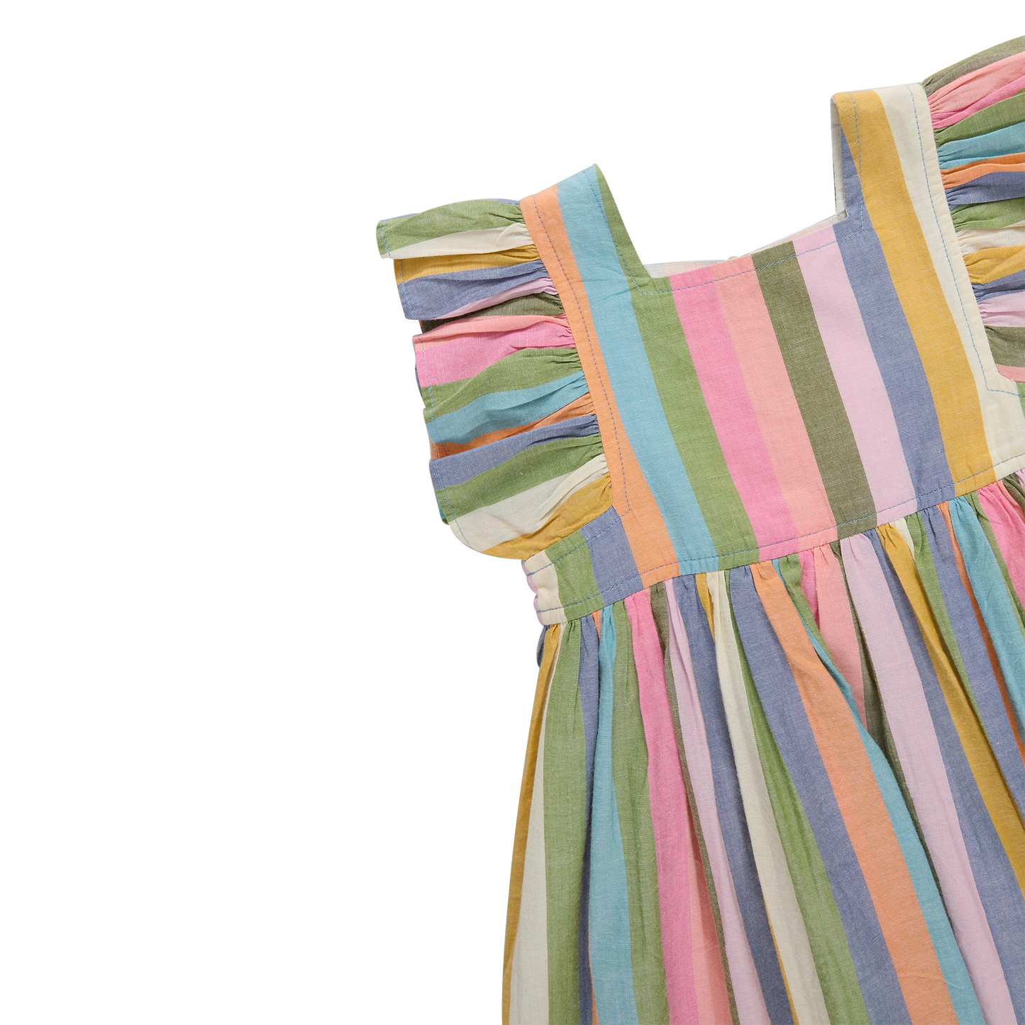 Girls Elsie Dress - Parade Stripe