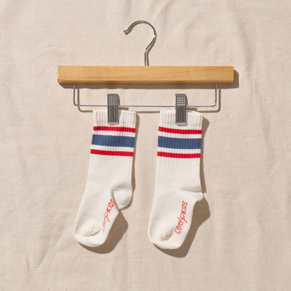 Scooter Tube Sock - Red Blue Stripe