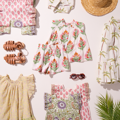 Baby Girls Elsie Bubble - Lilac Lisbon Floral