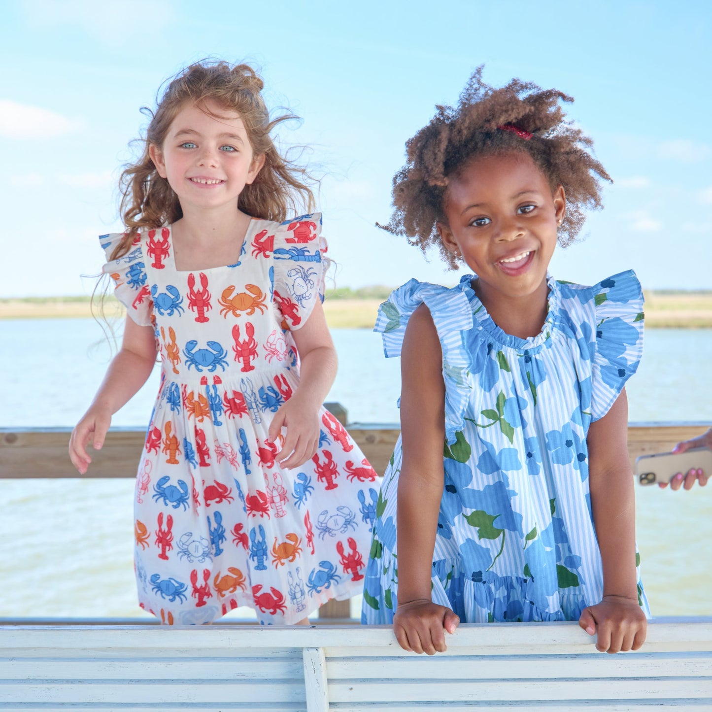 Girls Harper Dress - Hibiscus Floral
