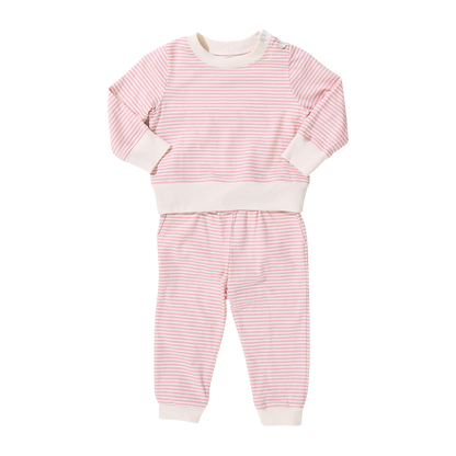 Baby Jersey Jax Jogger Set - Pink Stripe