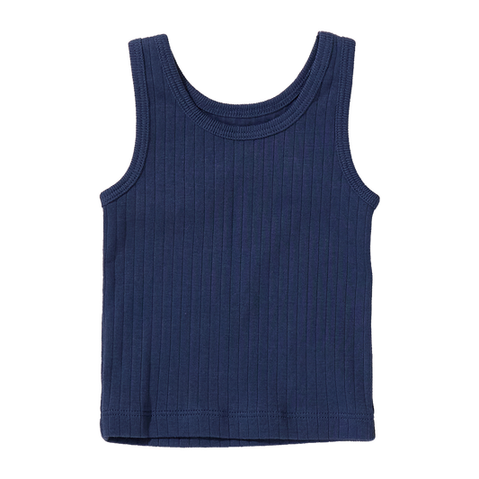 Baby Joy Rib Tank - Dress Blues