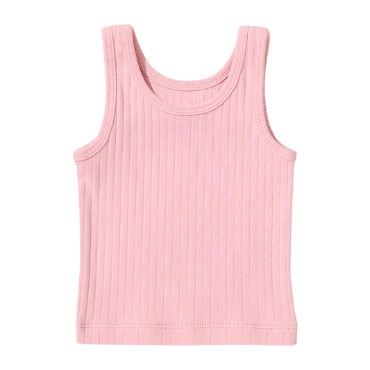 Baby Joy Rib Tank - Powder Pink