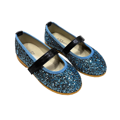 Leather Glitter Mary Jane - Maldive
