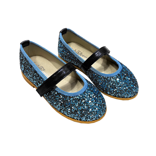 Leather Glitter Mary Jane - Maldive