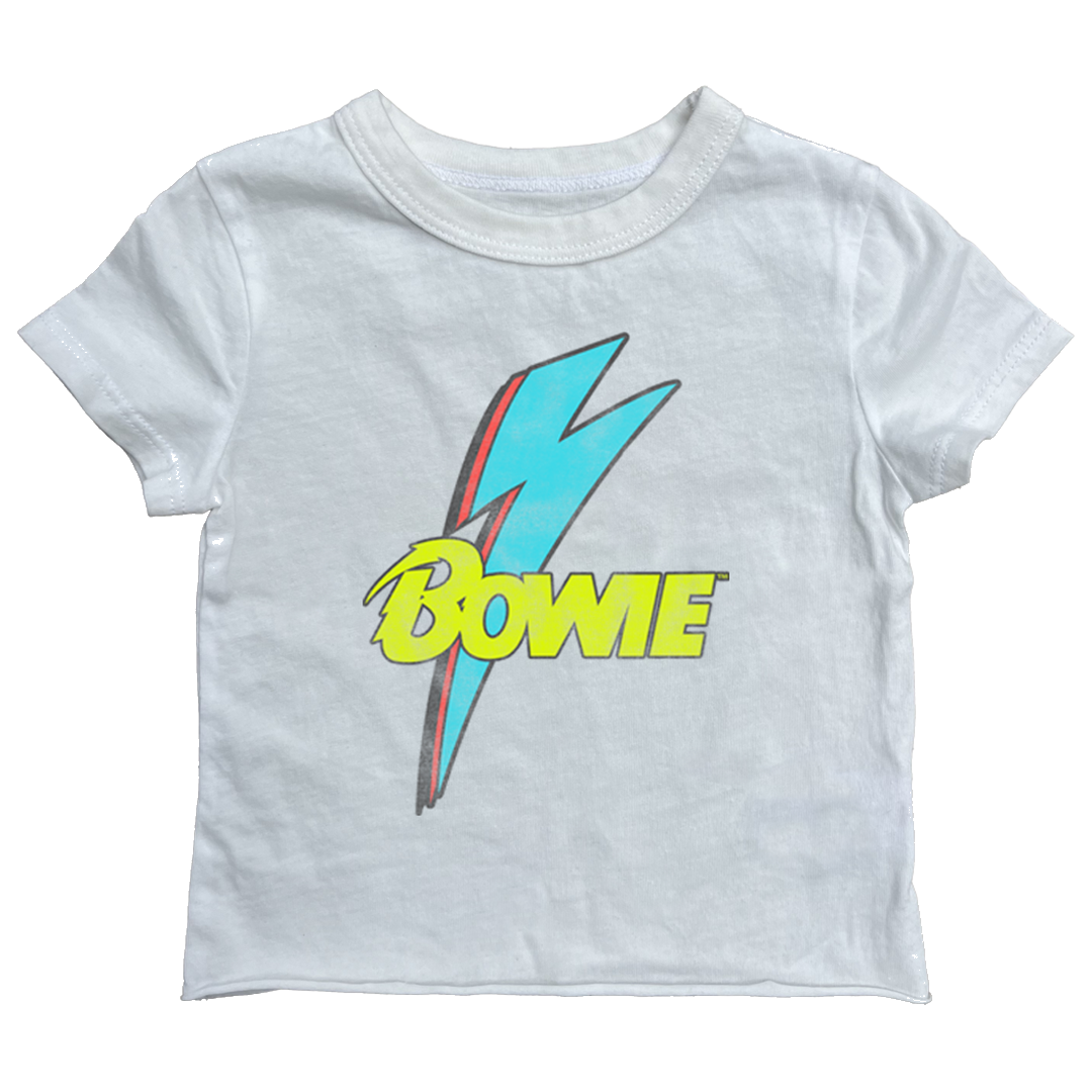 Bowie Bolt Fitted Tee - Vintage White