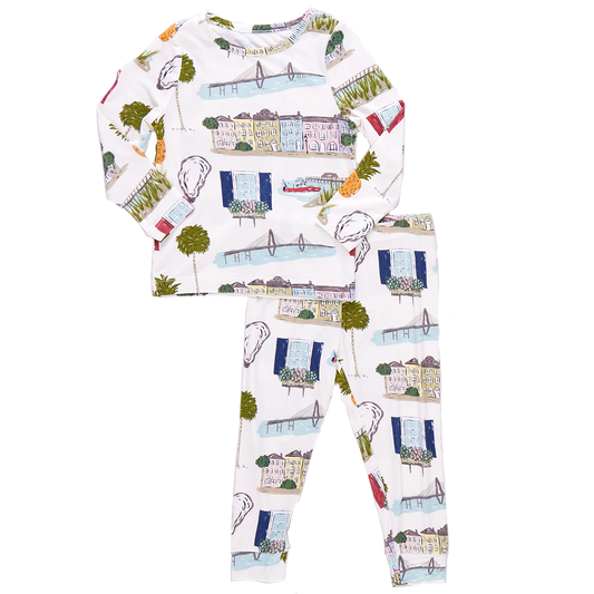 Kids Bamboo PJ Set - Charleston