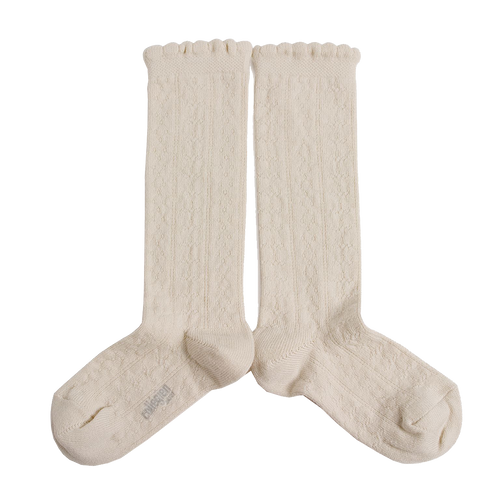 Organic Cotton Knee-High Socks - Sweet Lamb