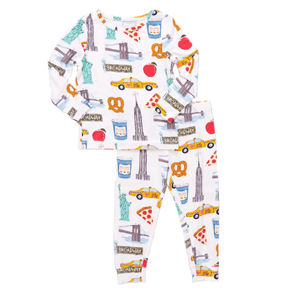 Kids Bamboo PJ Set - NYC