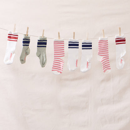 Scooter Tube Sock - White Navy