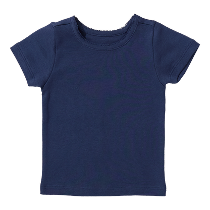 Short Sleeve Seesaw Rib T-Shirt - Navy