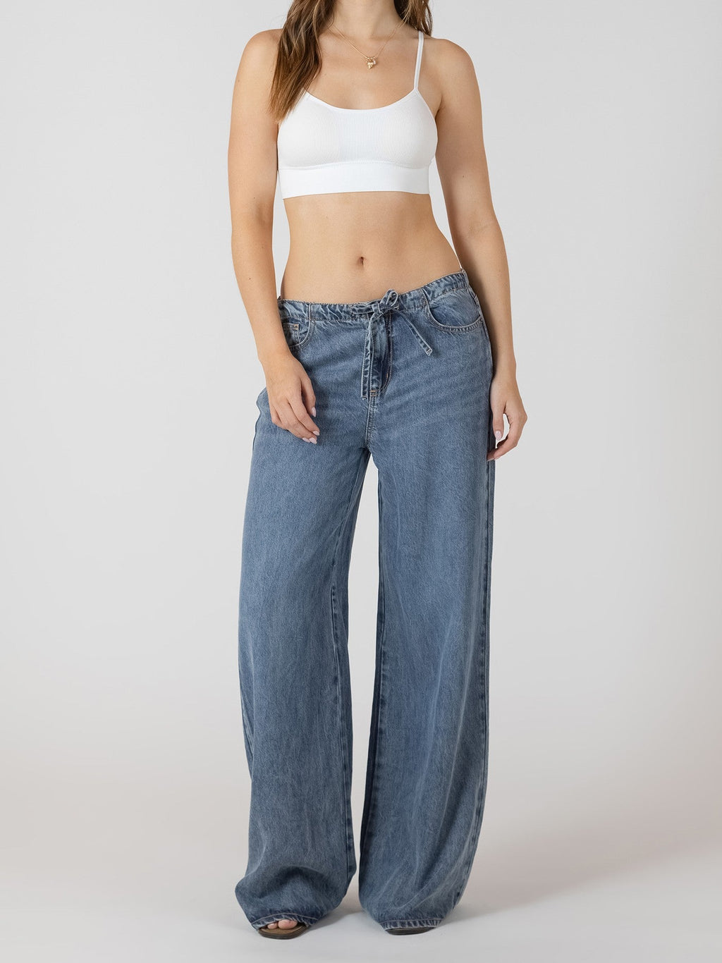 DEX Drawstring Waist Denim Pant