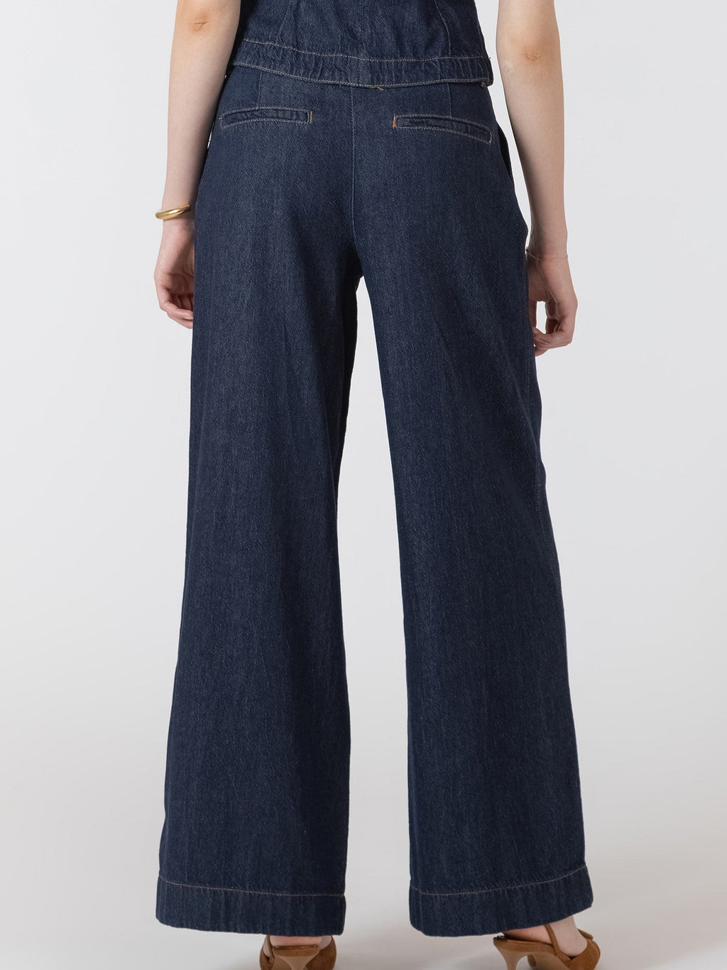 BLACK TAPE Pleated Denim Pant