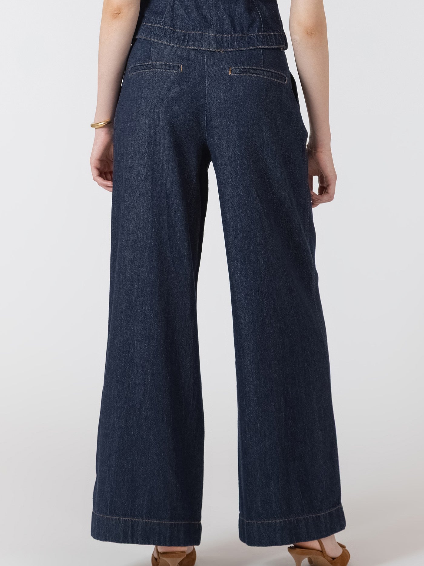 BLACK TAPE Pleated Denim Pant